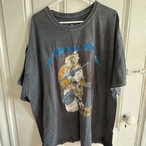 Metallica Harvester of Sorrow – Urban Outfitters - Oversized Band Glitter Tee